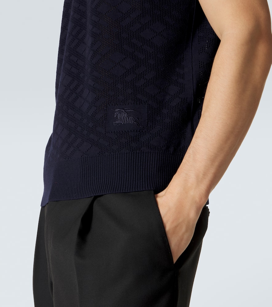 Wool polo shirt