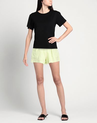 Woman Shorts & Bermuda Shorts Light green Size XS Linen