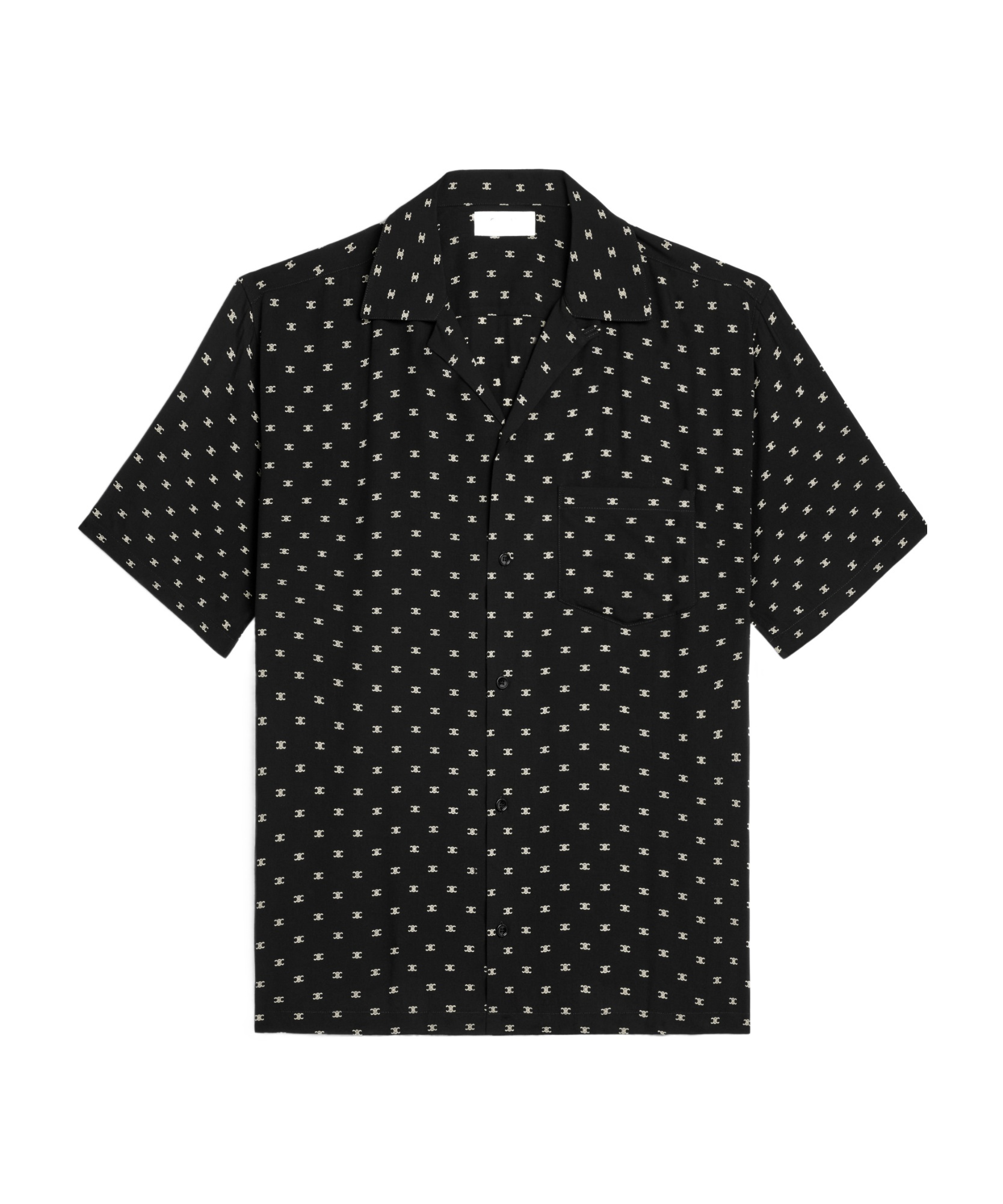 Hawaiian shirt in printed viscose