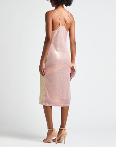 Woman Midi dress Pink Size 4 Polyester
