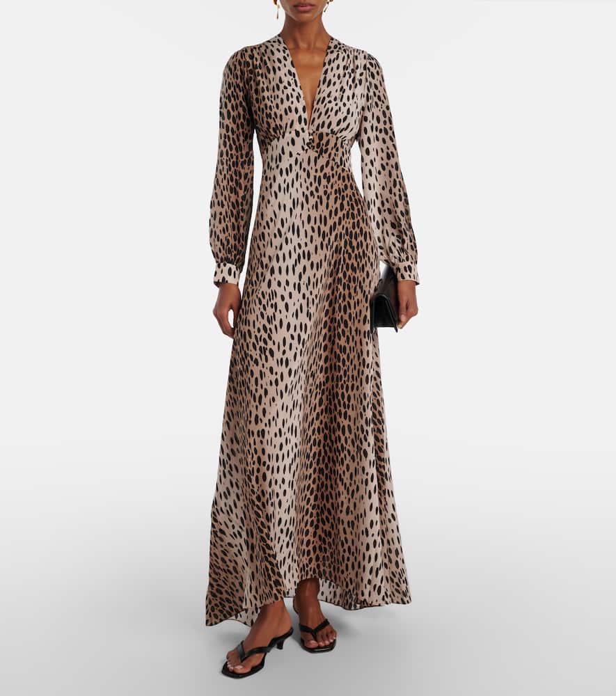 Emory printed silk maxi dress