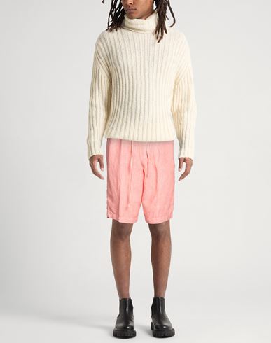 Man Shorts & Bermuda Shorts Salmon pink Size 30 Linen
