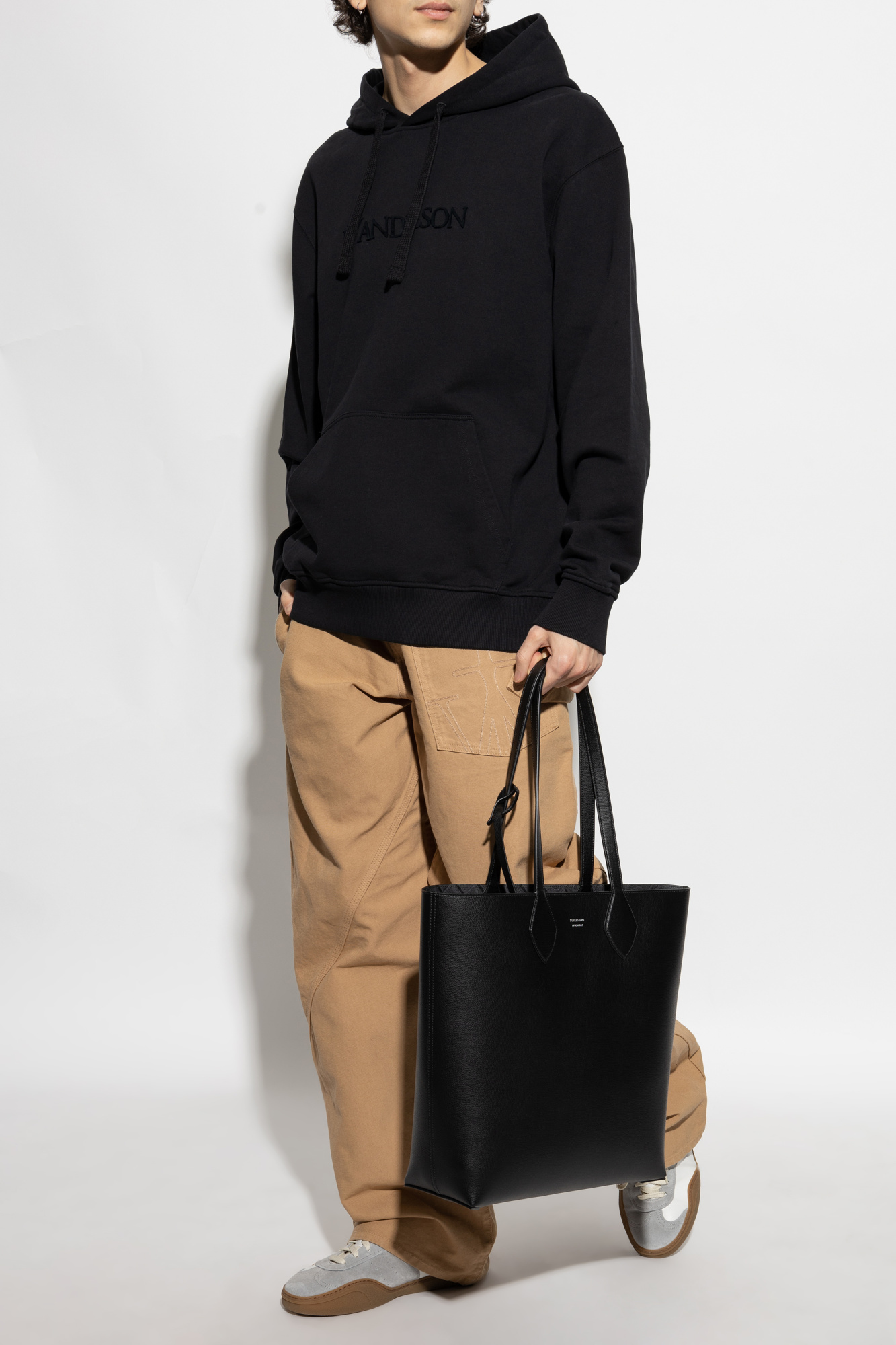 Sweatshirt With Logo, Men's, Black