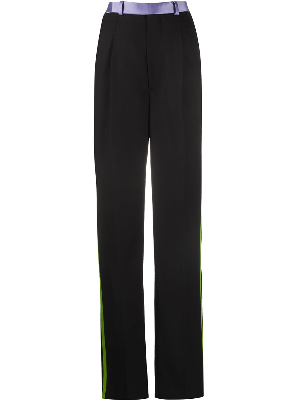 Bondi stripe detail trousers - Black