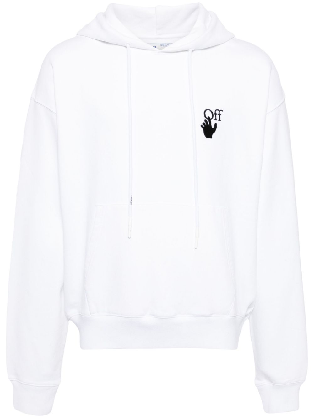 Graphic-print cotton hoodie
