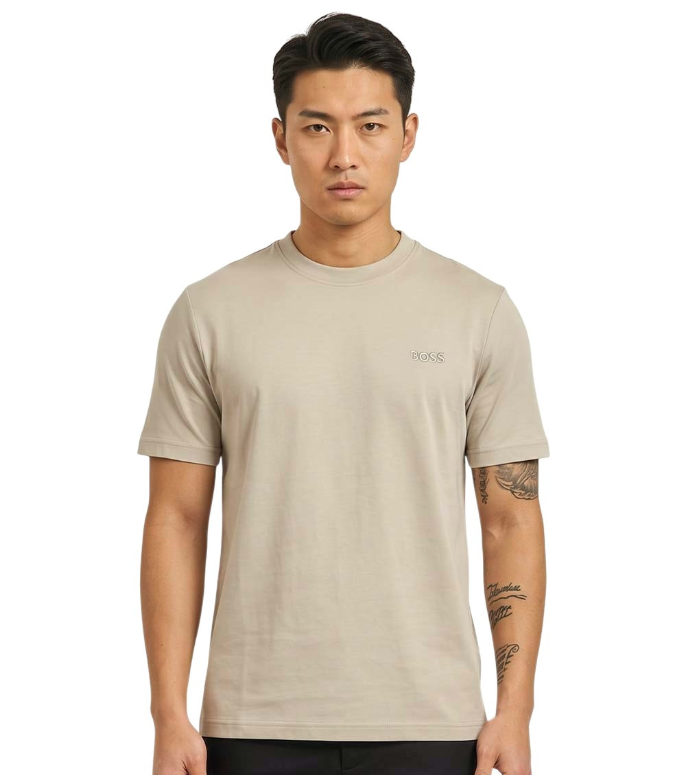 Beige Crew Neck T-Shirt