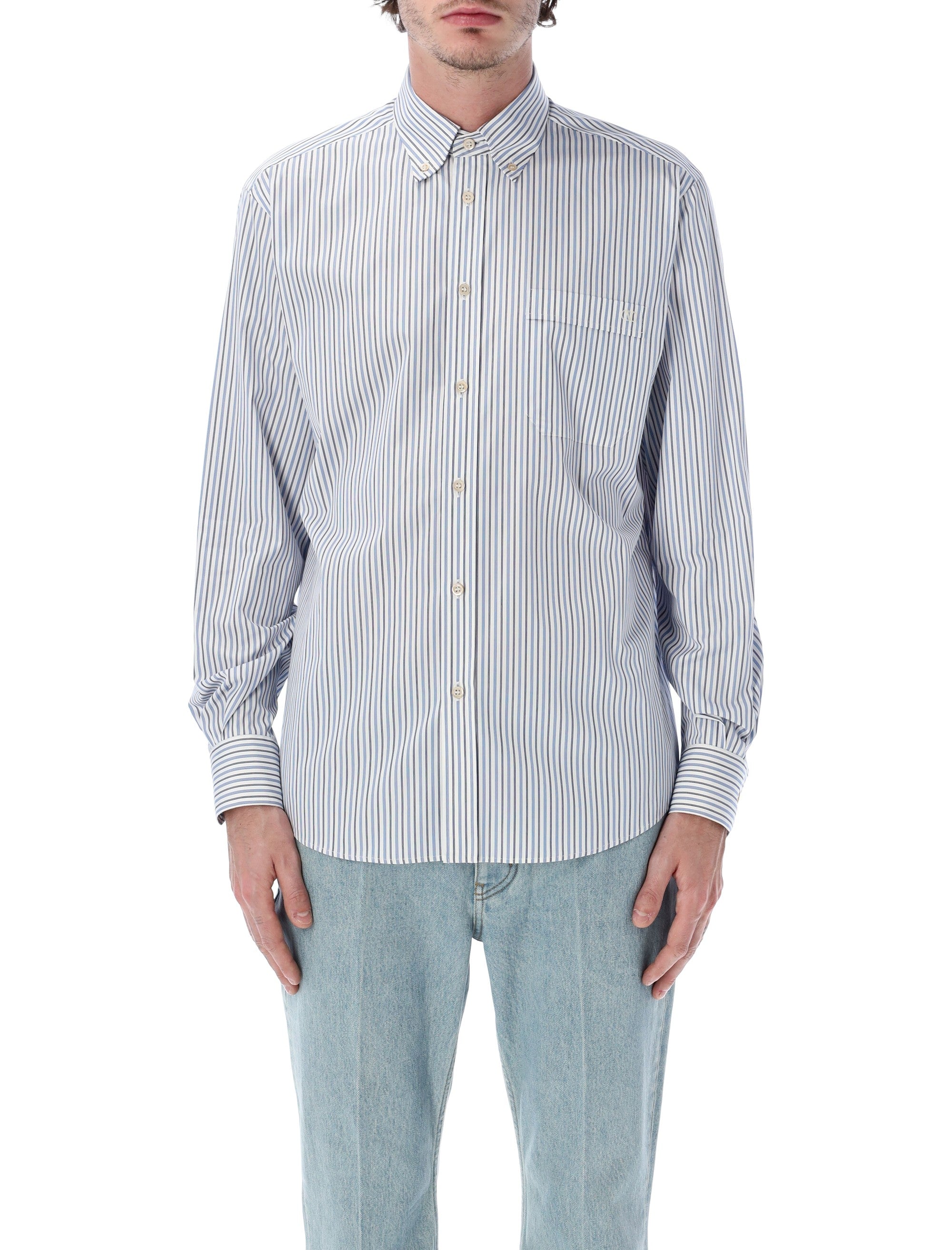 Timeless Striped Cotton Shirt for Men - Regular Fit