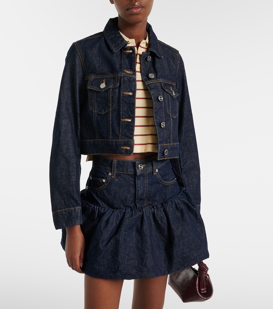 Cropped denim jacket