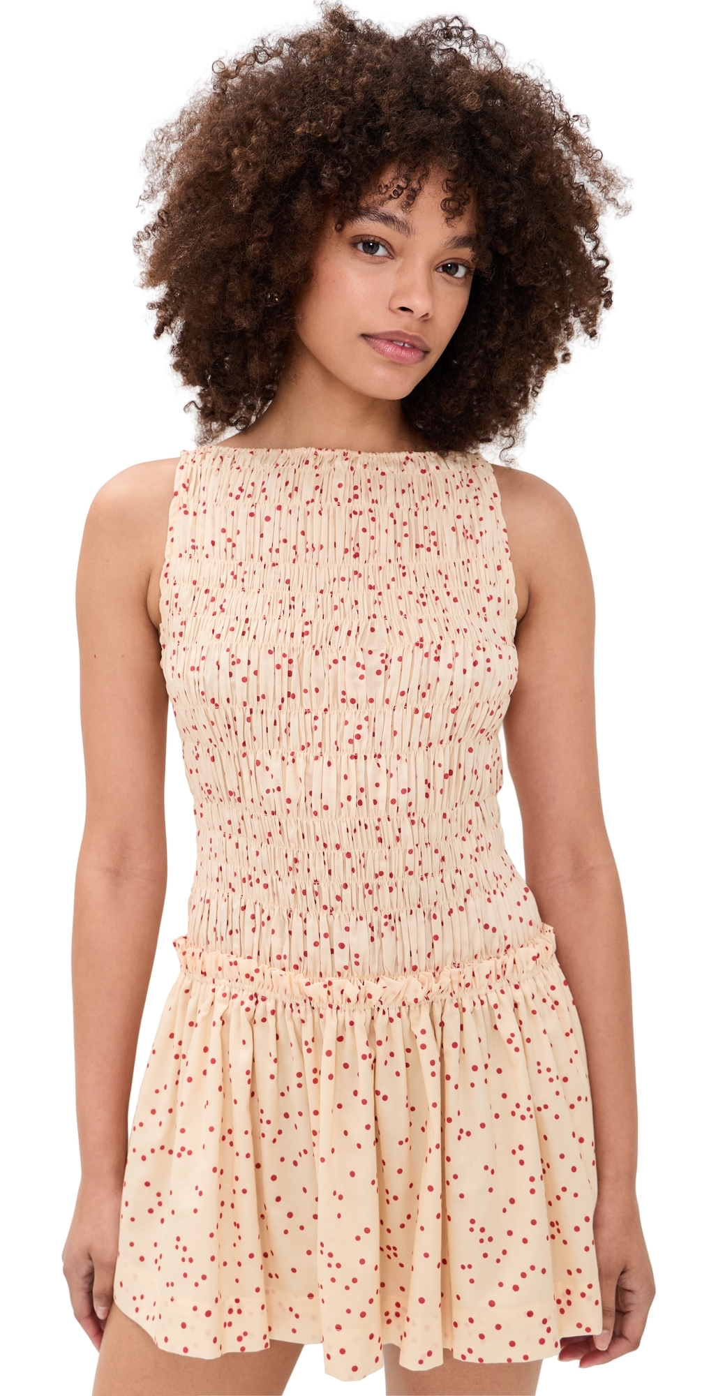 Gala Mini Dress Linnea Dot Panna