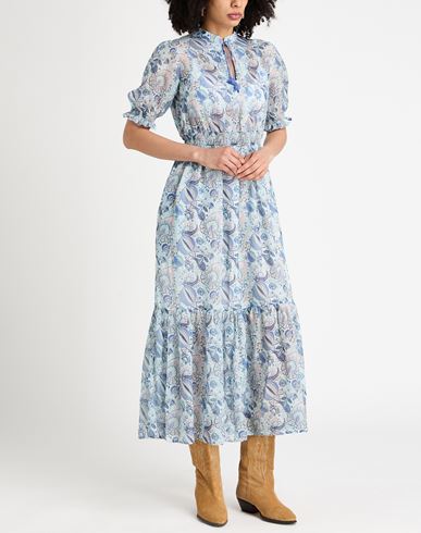 Woman Maxi dress Sky blue Size 4 Silk