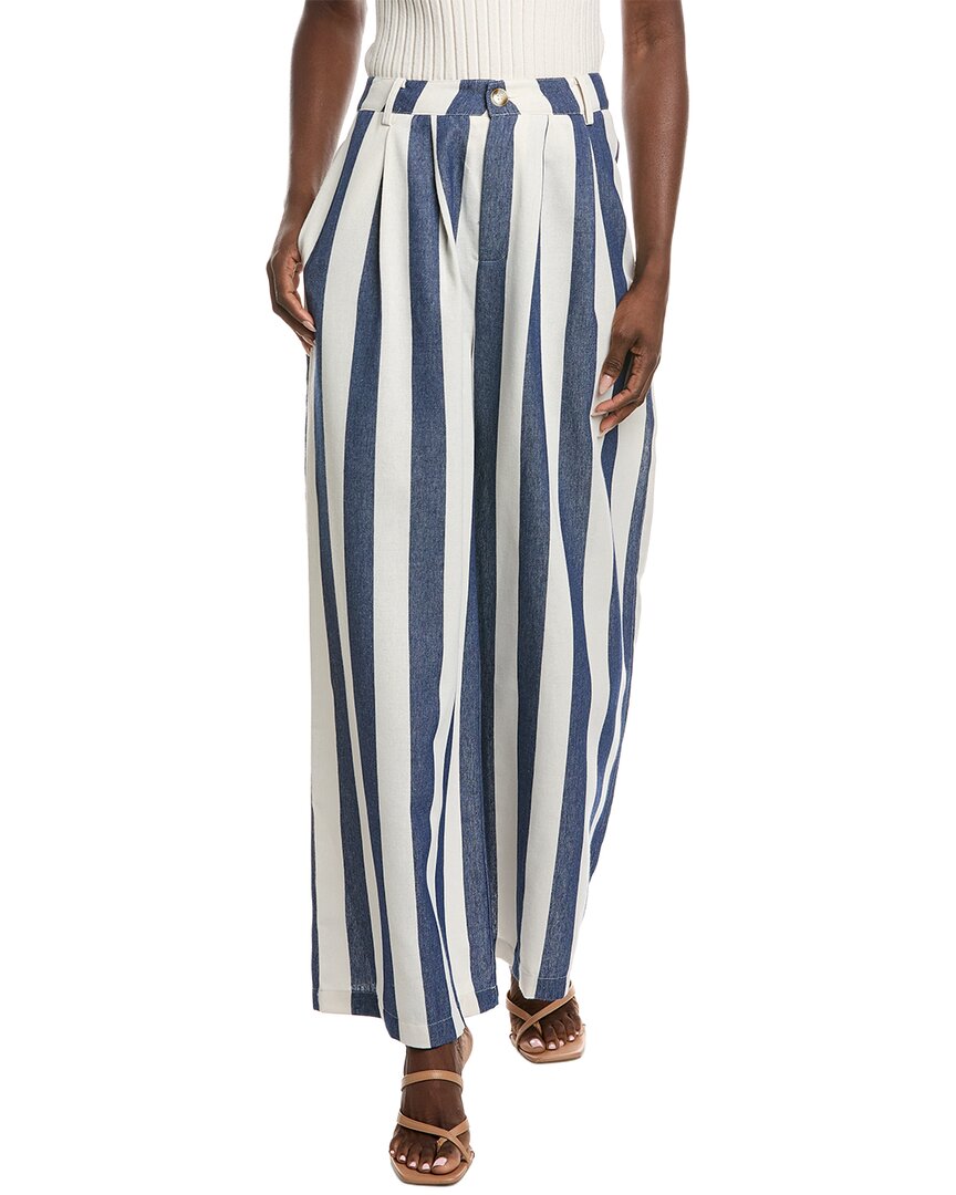 Stripped Wide Leg Pant