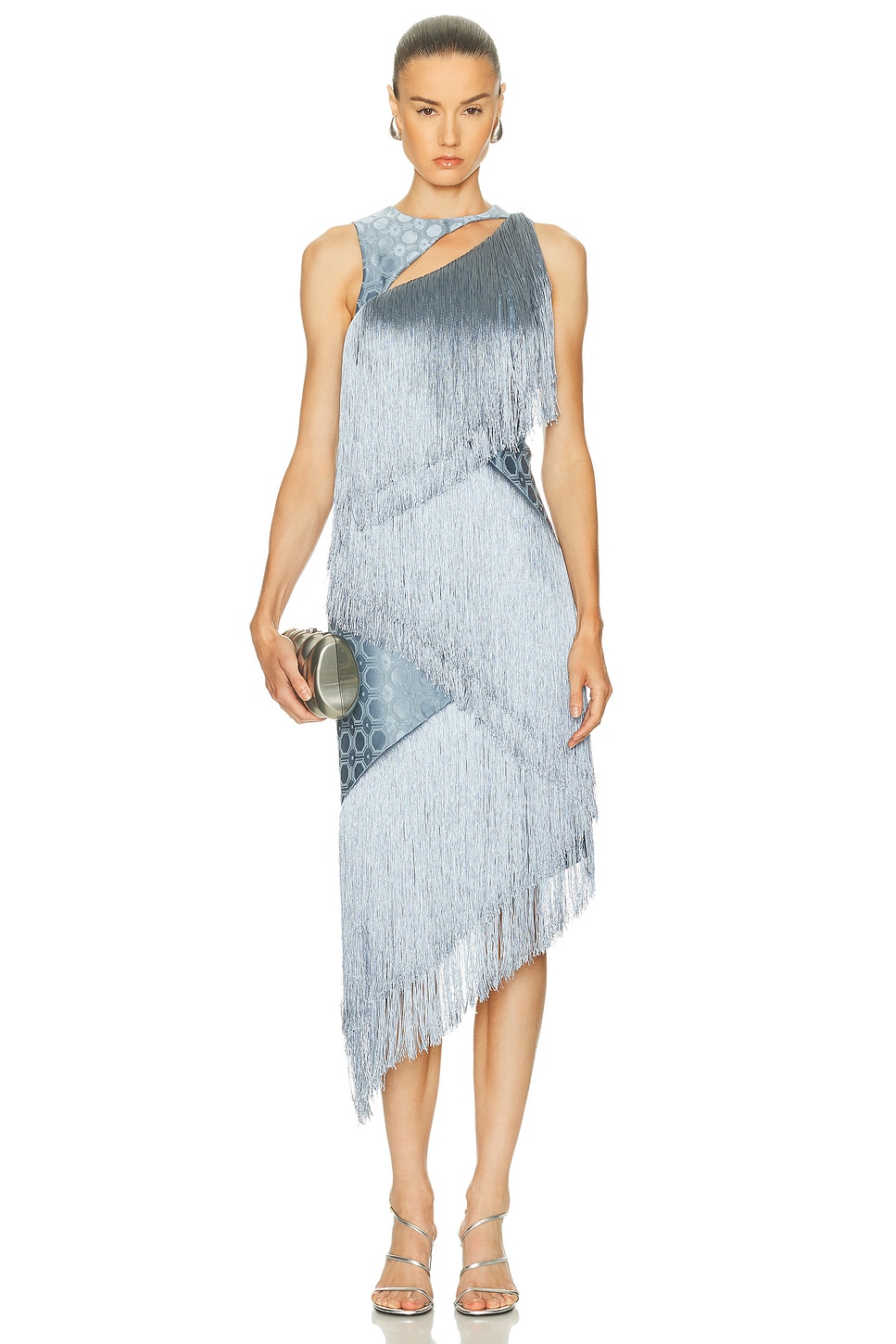Alexis Costa Dress in Blue Jacquard.  XS also in L