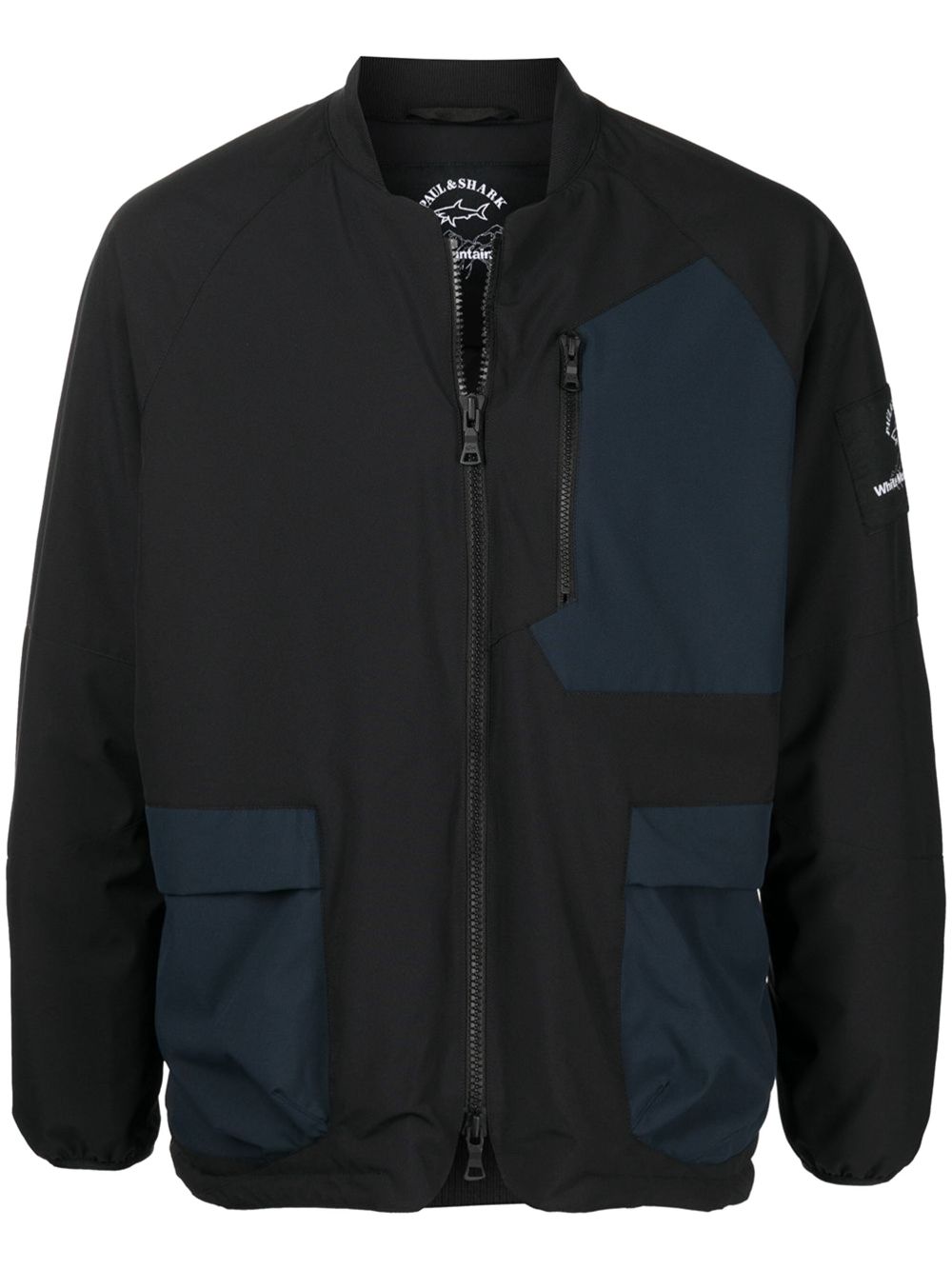 Colour-block jacket - Black