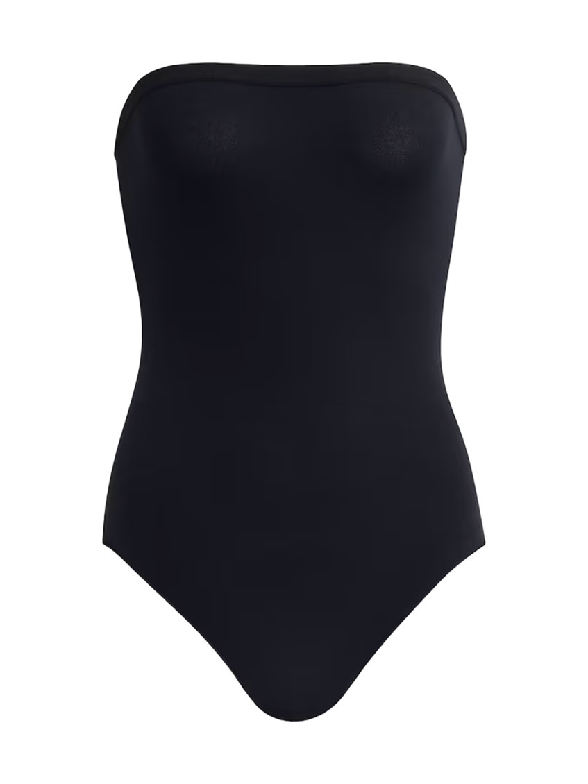 Black Strapless Bodysuit