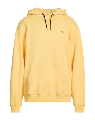 Man Sweatshirt Yellow Size L Cotton