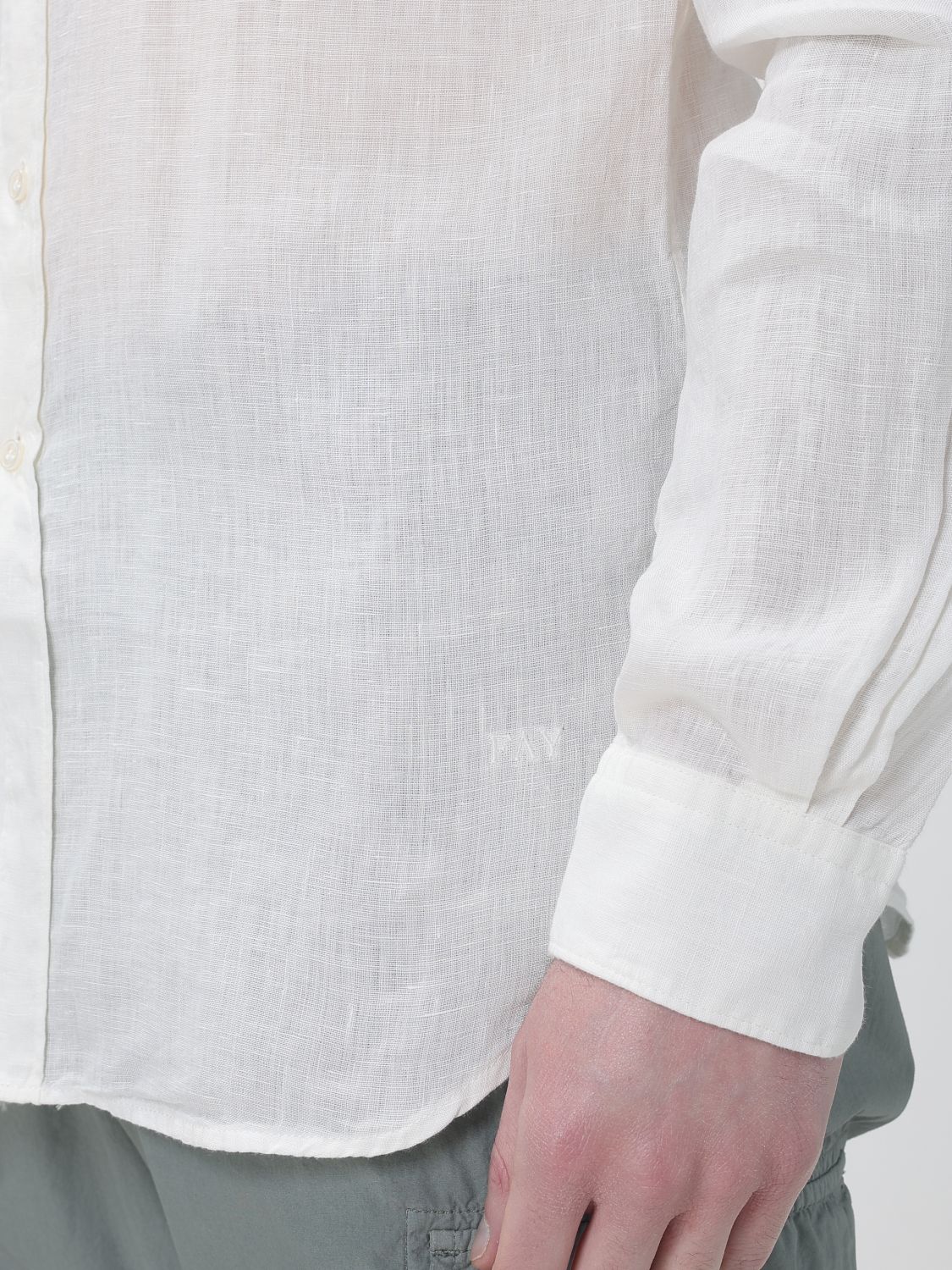 Shirt Men color Yellow Cream