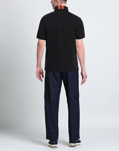 Man Polo shirt Black Size S Cotton, Elastane