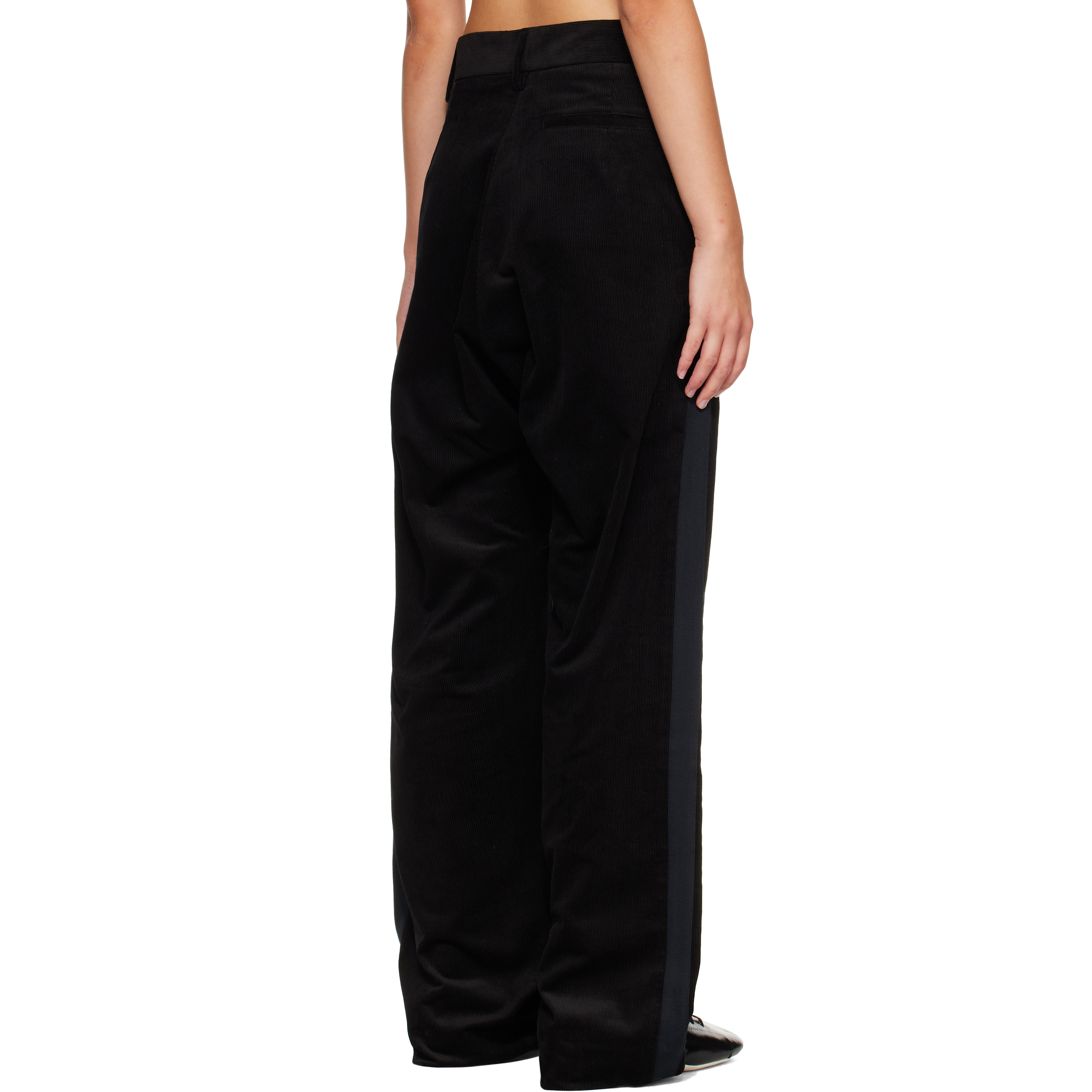 Black Cord Tux Trousers