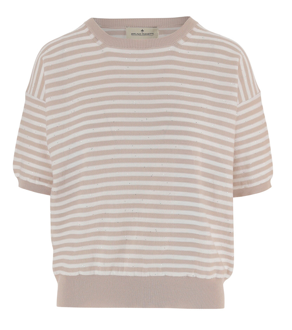 Naturals Stripes Crew Neck Sweater