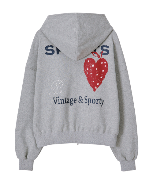 Star Sporty Hoodie Zip-Up
