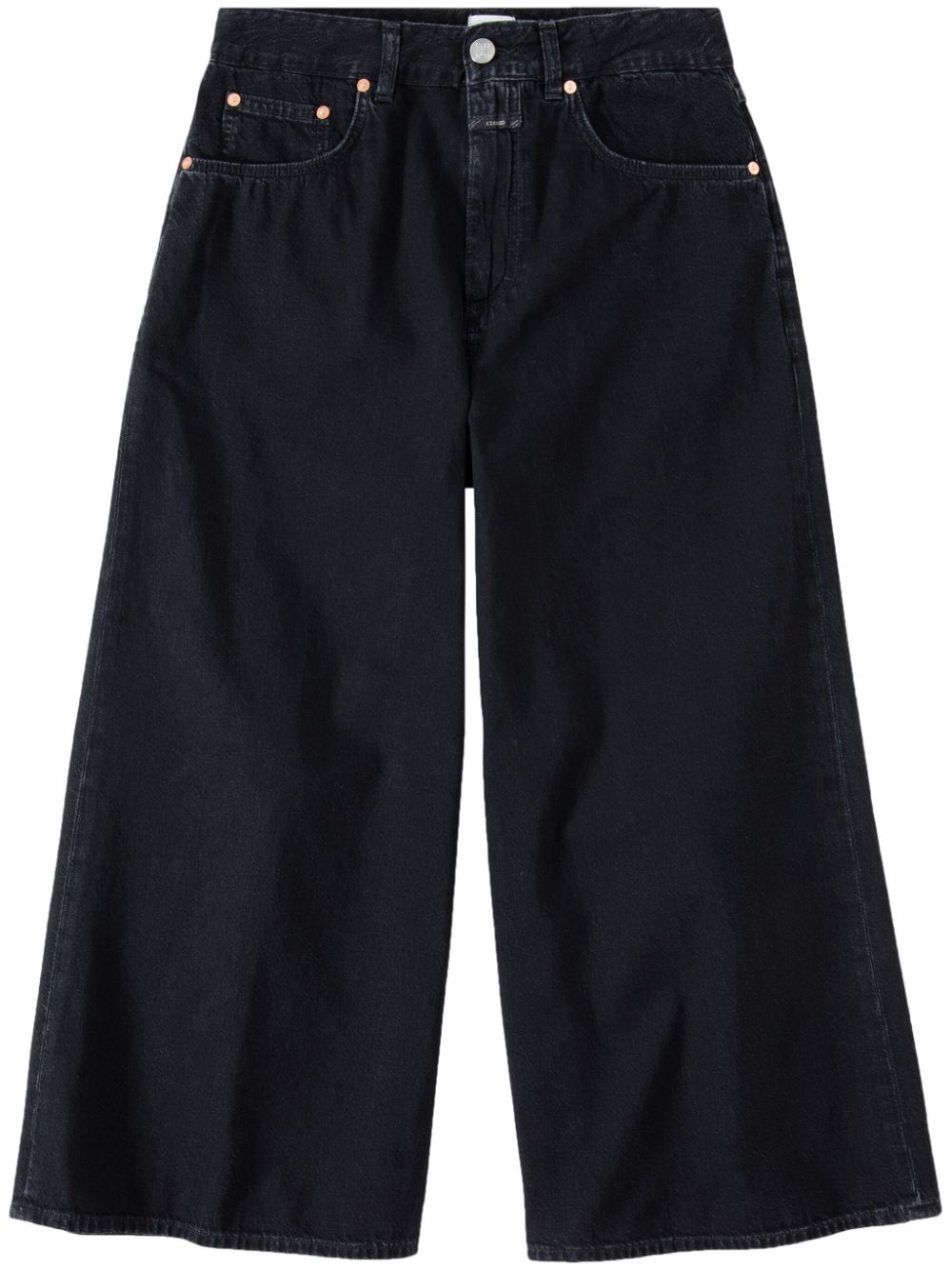 Lyna mid-rise cropped jeans - Black