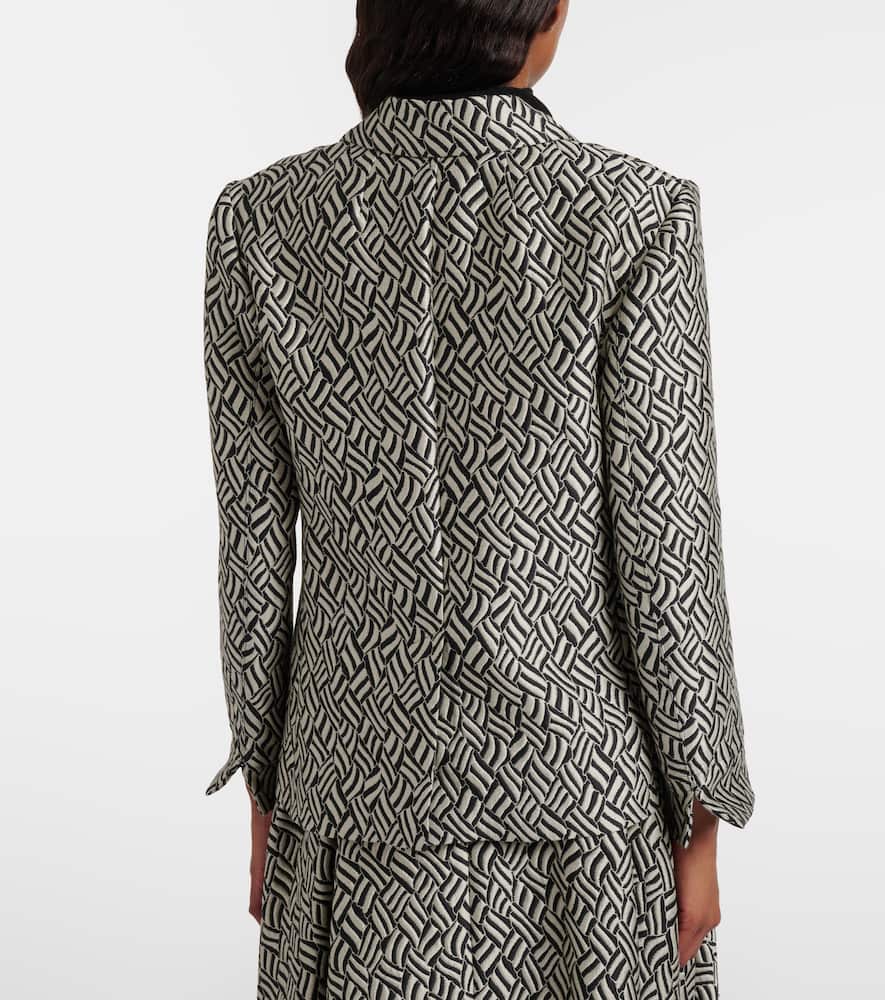 Lira cotton-blend jacquard blazer