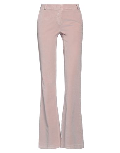Woman Pants Light pink Size 10 Cotton, Viscose, Elastane