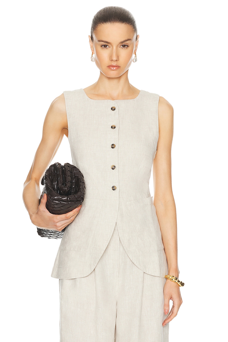 Posse Emma Vest in Natural - Beige.  XS also in L