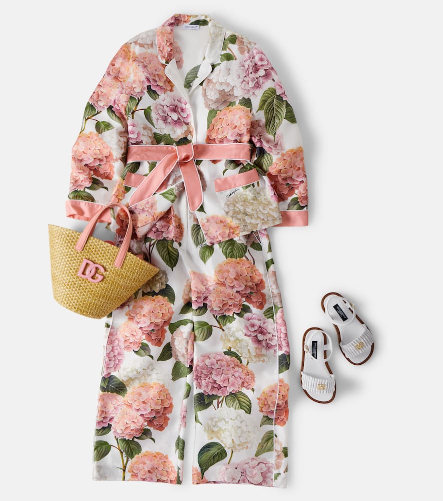 Floral silk shirt