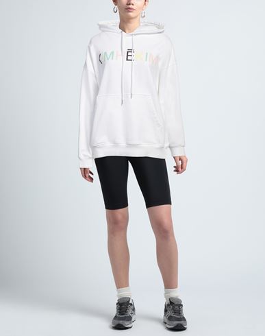 Woman Sweatshirt White Size L Cotton