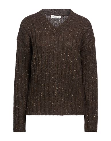 Woman Sweater Dark brown Size M Acrylic, Polyamide, Mohair wool, Polyester