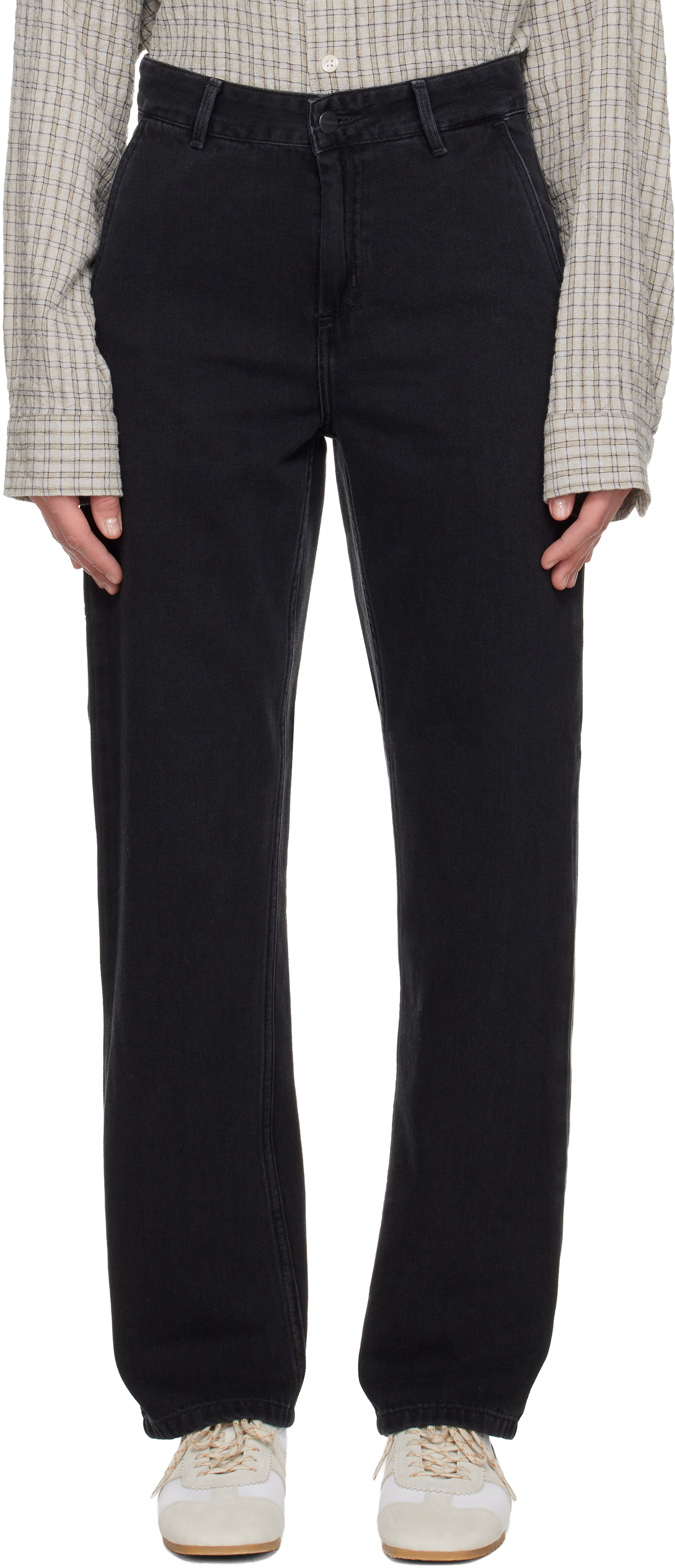 Black Pierce Straight Jeans