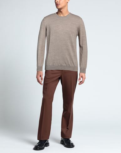 Man Sweater Light brown Size 44 Wool, Acrylic