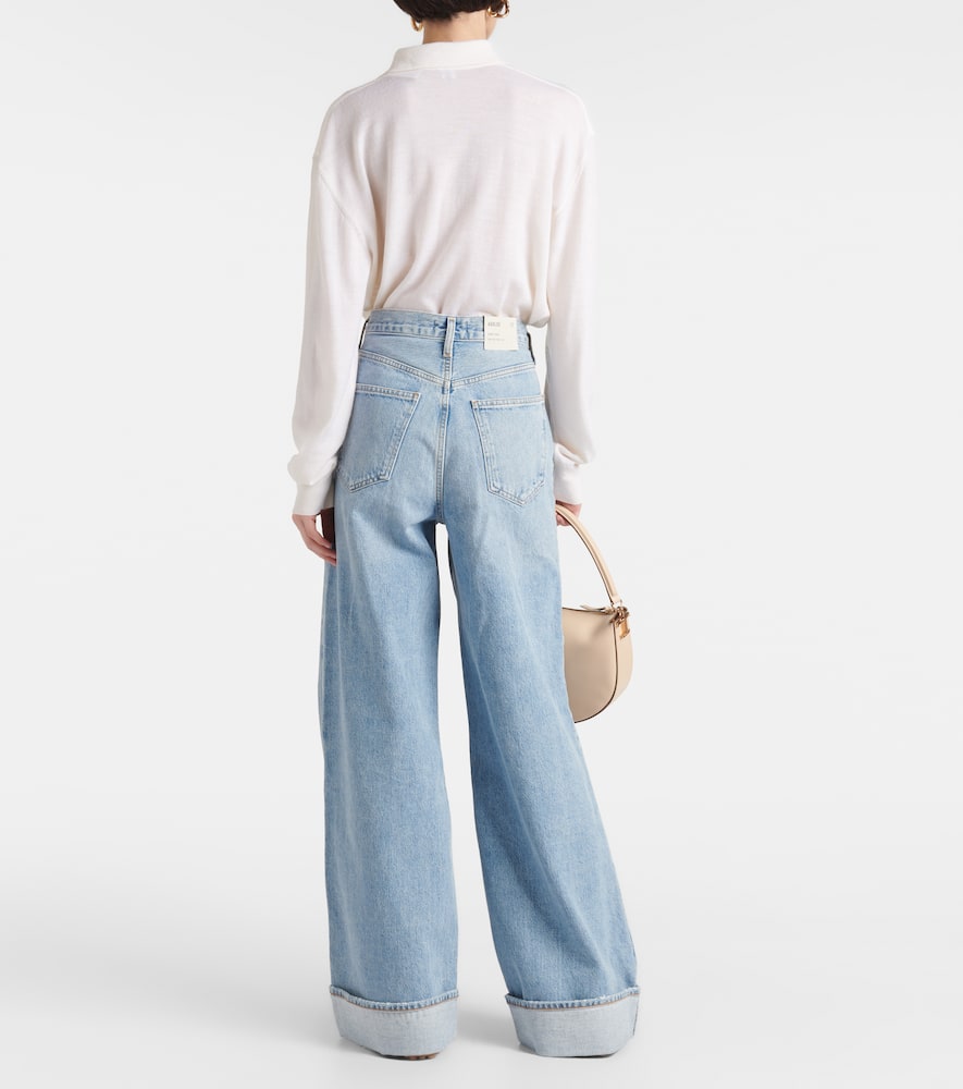 Agolde Dame high-rise wide-leg jeans