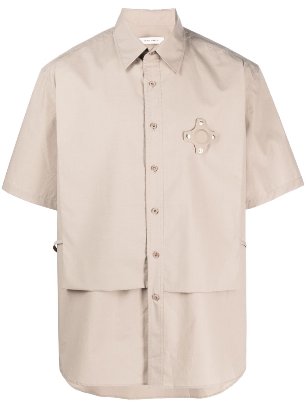 Appliqué short sleeve t-shirt - Neutrals