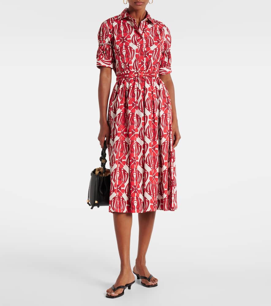 Libertine printed cotton shirt dress