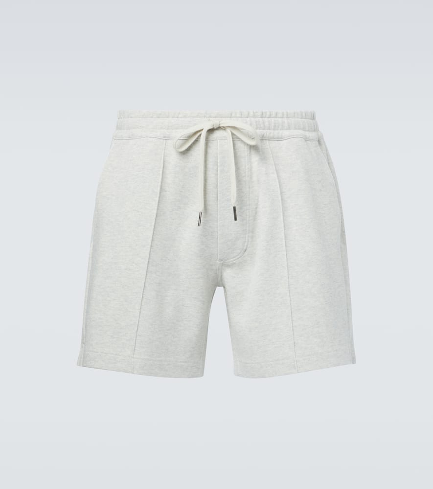 Cotton, silk, and cashmere shorts