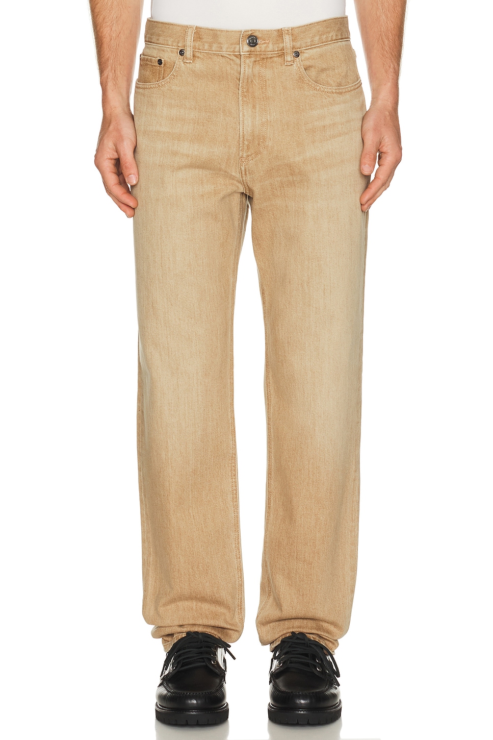 Theory Tinted Standard Jeans in Washed Brown - Tan. 29 also , 32, 33