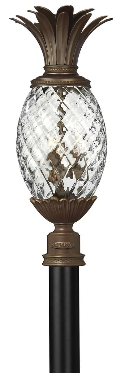 Copper Bronze LED Post Top Pier Mount from the Plantation Collection
