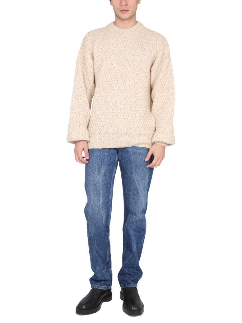 Beige Knitted Sweaters