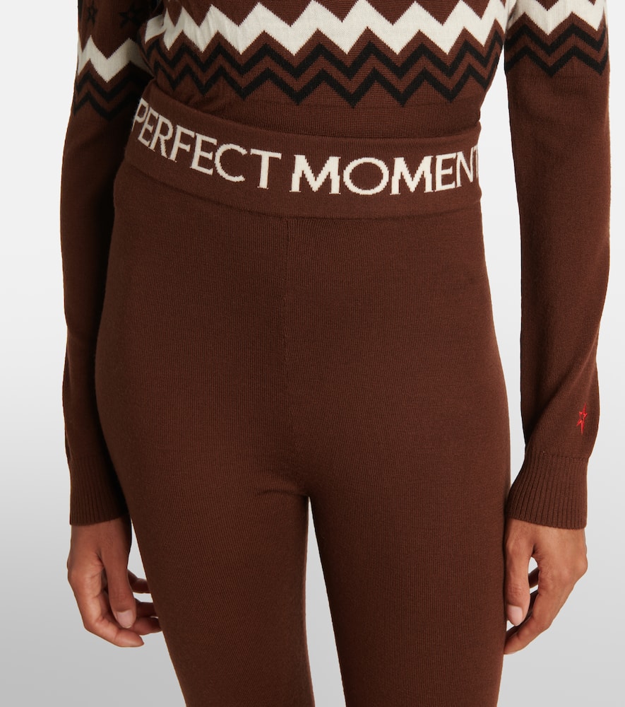 Perfect Moment Nordic intarsia wool half-zip sweater