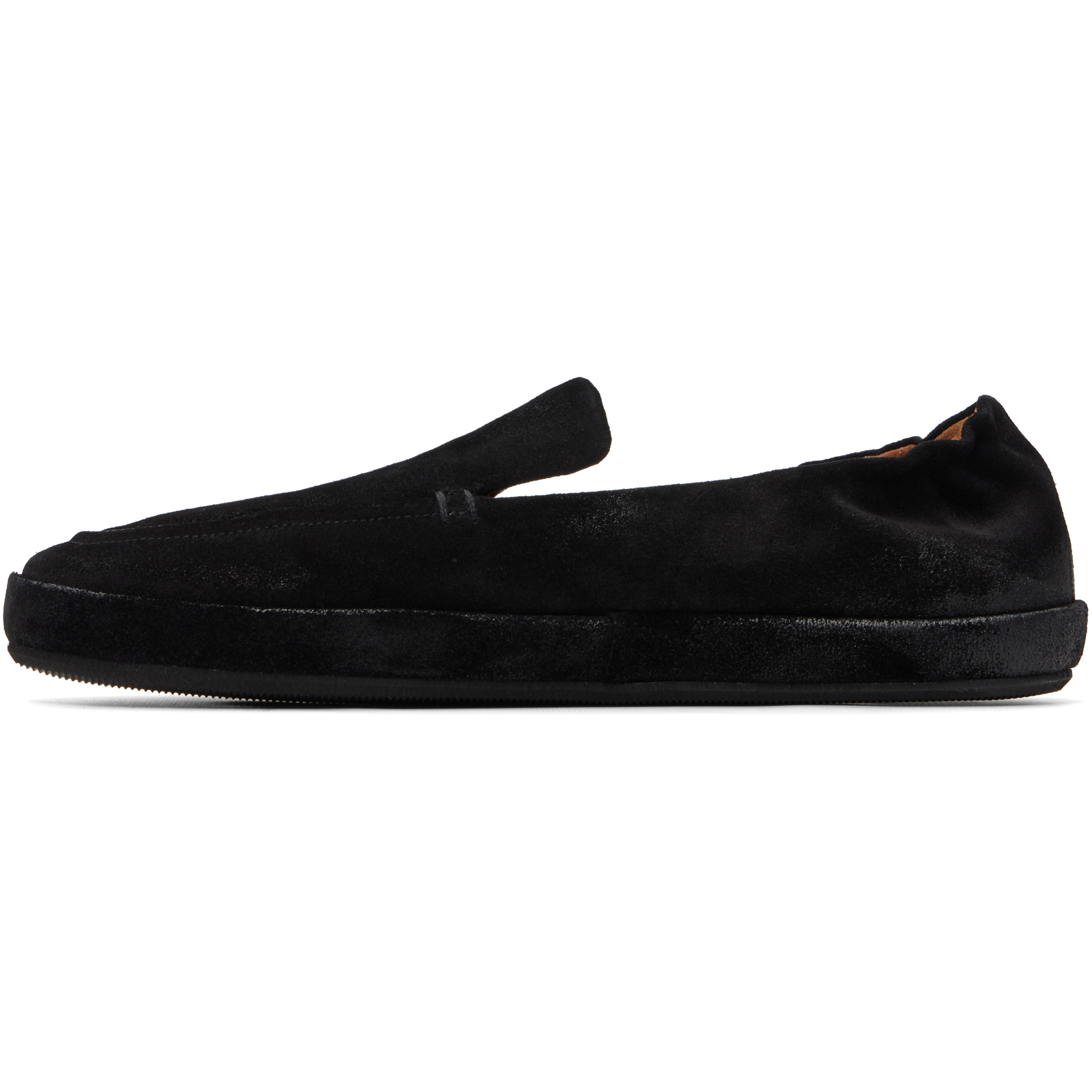 Black Scatopelle Suede Loafers