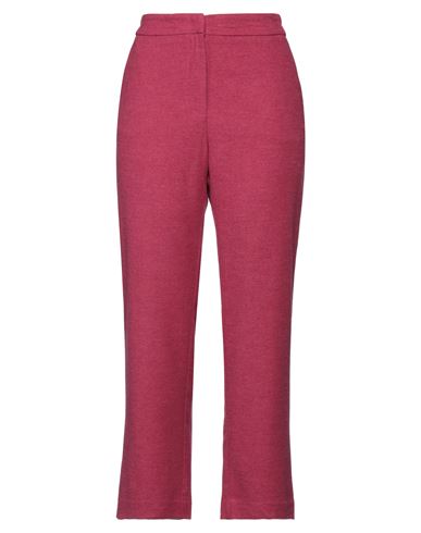 Woman Pants Garnet Size 6 Viscose, Wool, Polyester, Elastane