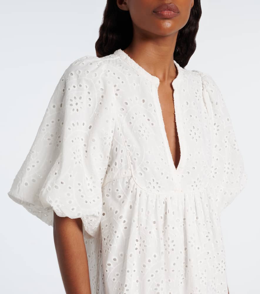 Cruz broderie anglaise cotton minidress