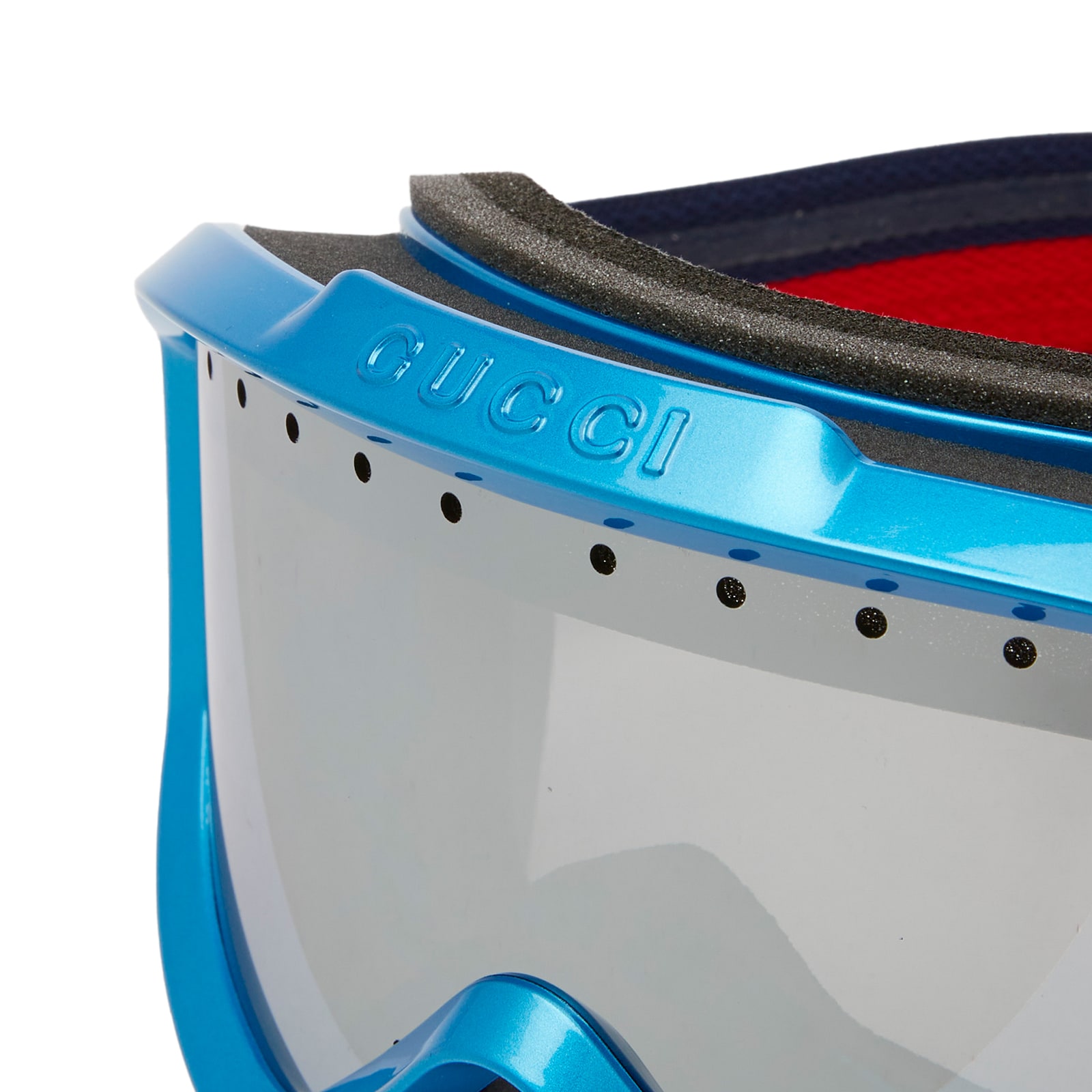 Ski Mask in Blue/Silver 