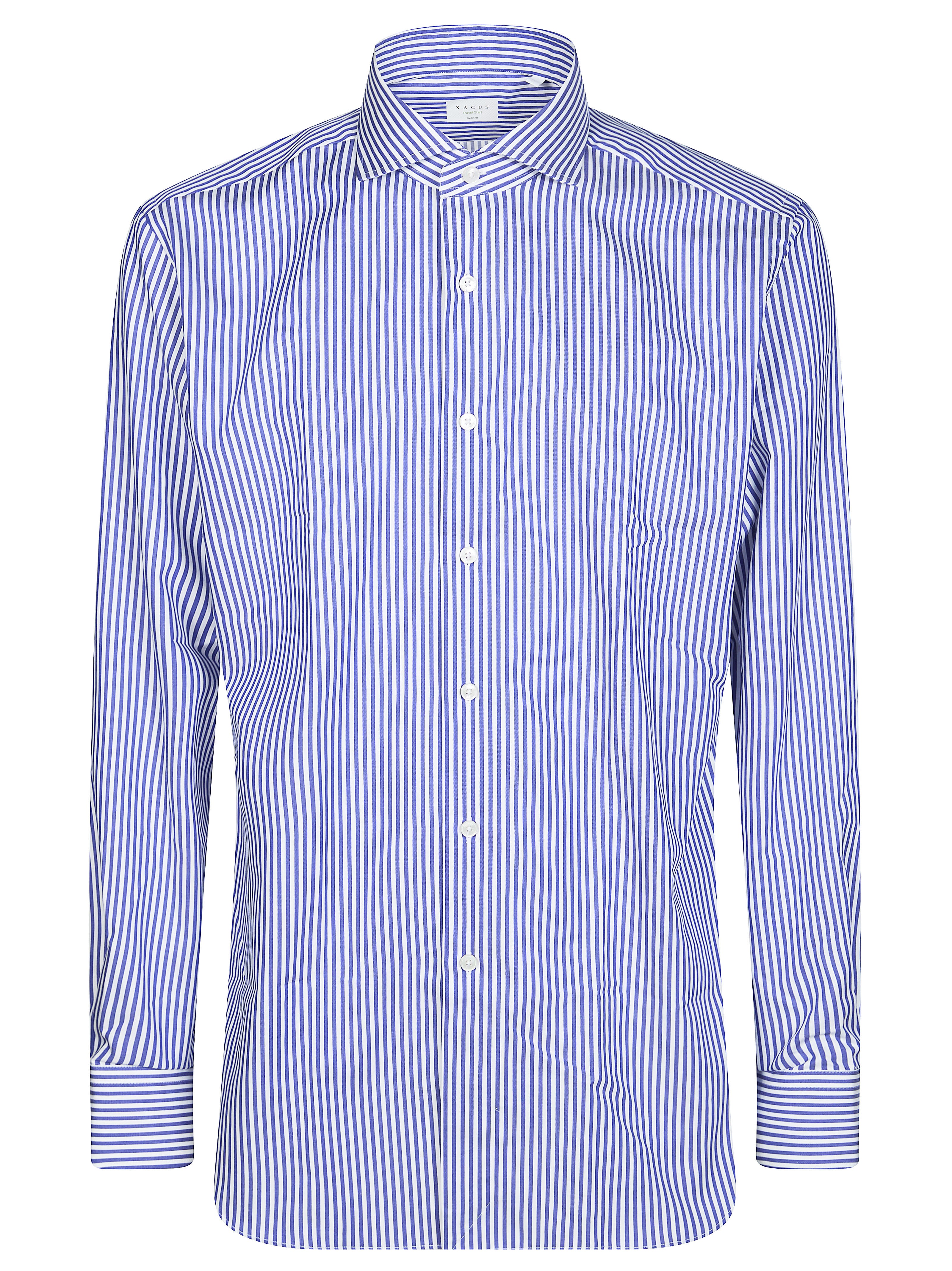 Men's No-Iron Stripe Flame-Print Shirt