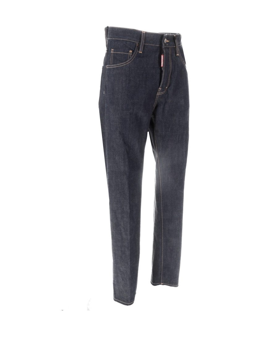 Dsquared2 - five pocket trousers contrast stitching belt loop