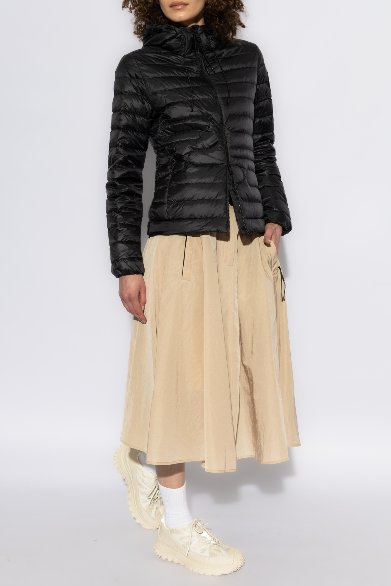 Skirt With Darts, Women's, Beige
