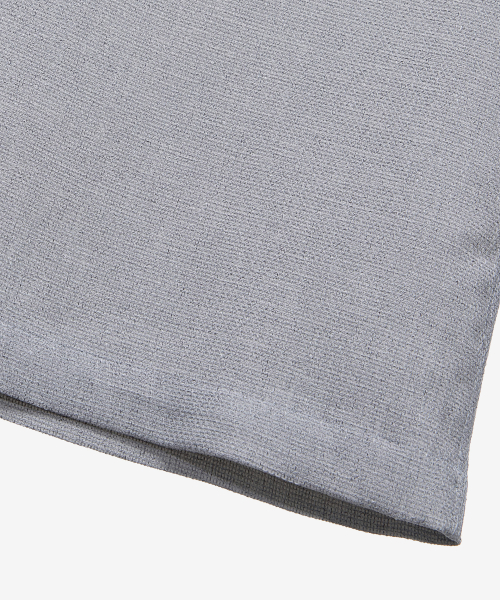 Collar Point Pullover Gray Oversized Short Sleeve Shirt