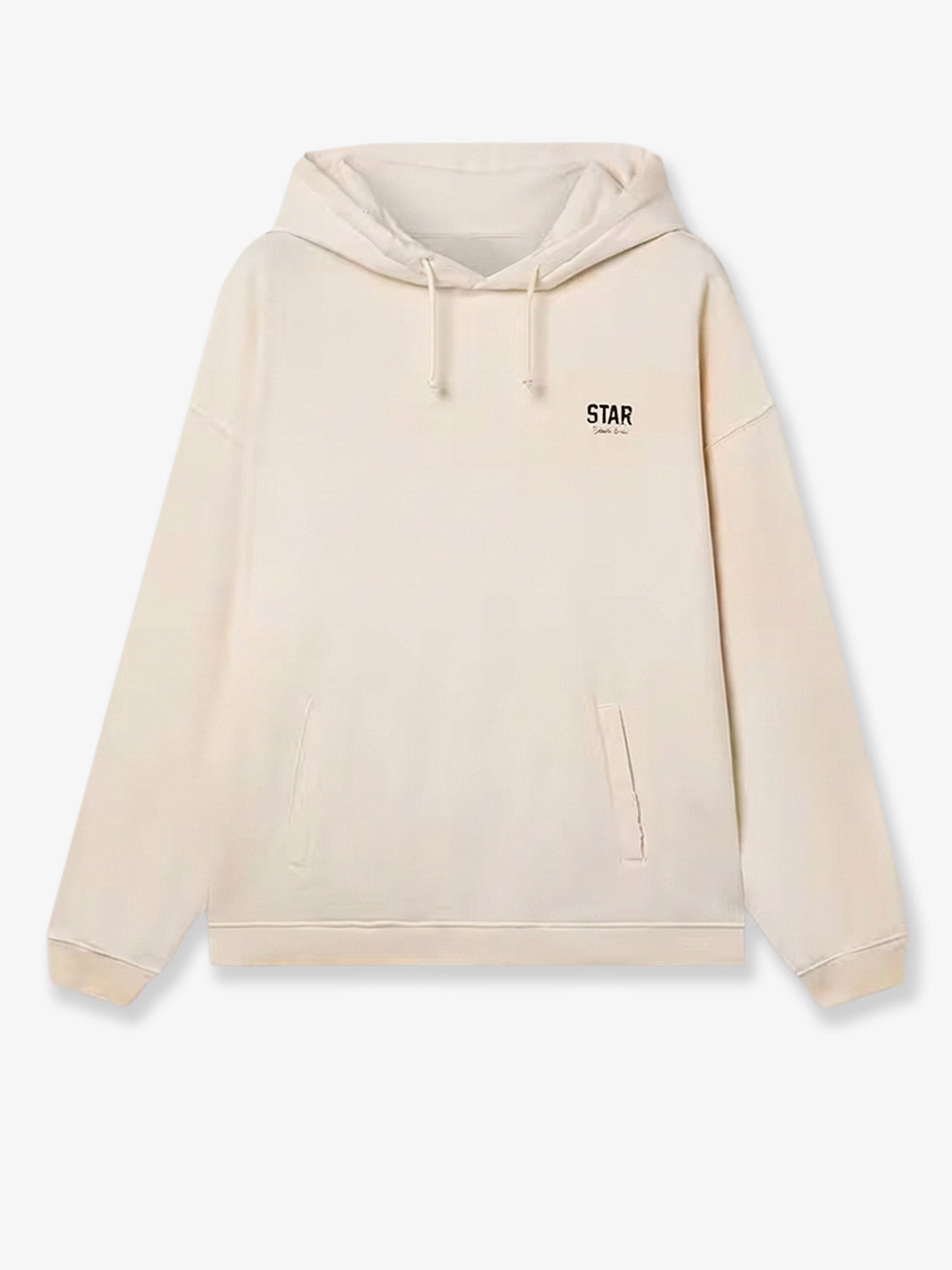 Oversized Cotton Sweatshirt — Beige